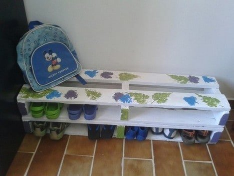pallet shoe rack for kids