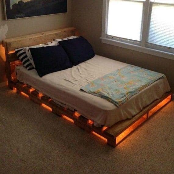 a pallet-bed-with-lights