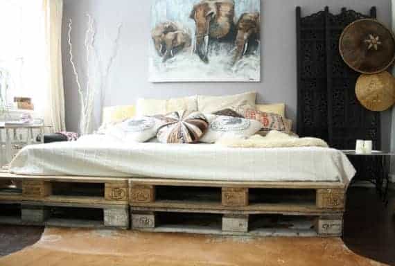 bed-frame-furniture-from-pallet-diy-