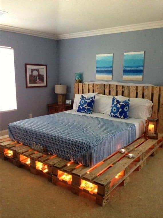 Pallet Beds And Bed Frames Ideas, King Size Bed Out Of Pallets