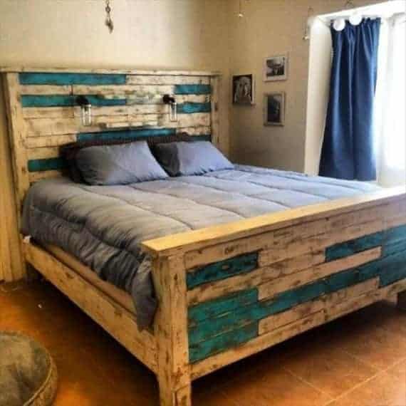 Pallet Beds And Bed Frames Ideas, King Size Pallet Headboard Diy