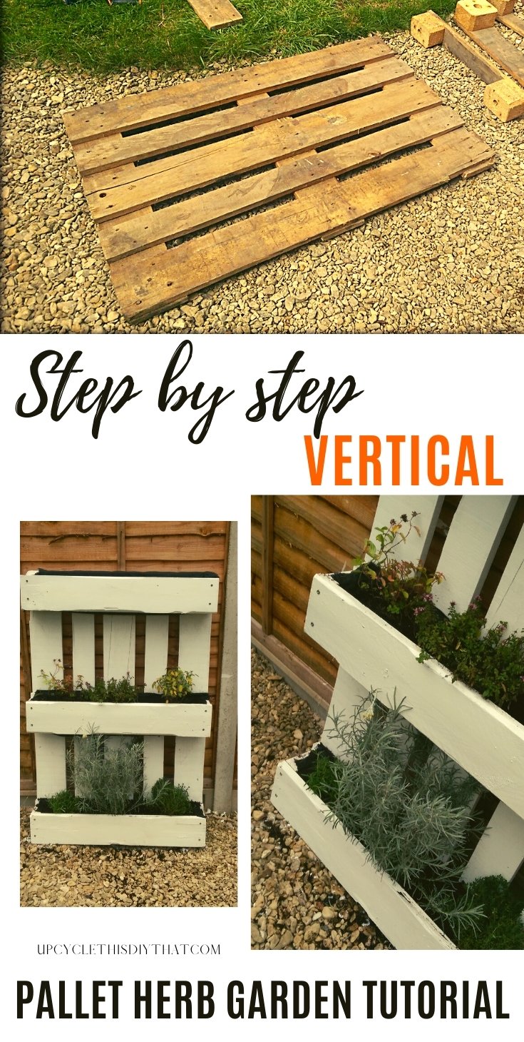 If you're looking to make your own vertical pallet herb garden then this step by step tutorial is perfect for those who are unsure how to start. With our materials list and detailed instructions on where exactly each piece should go, this DIY Pallet garden project will be easy as pie! Build it, plant it and enjoy fresh herbs every day even without having a big garden.