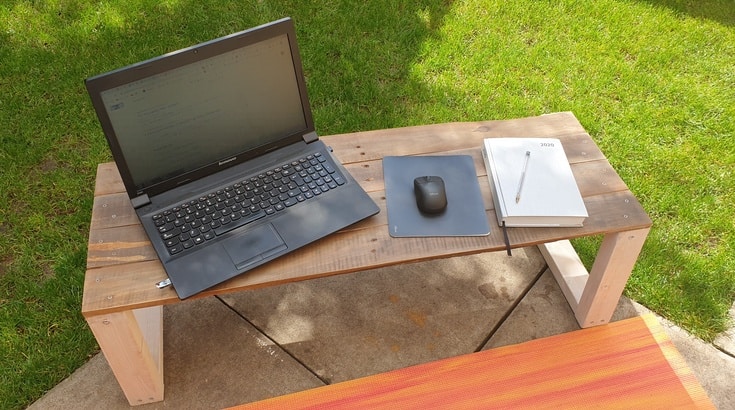 DIY laptop desk/stand